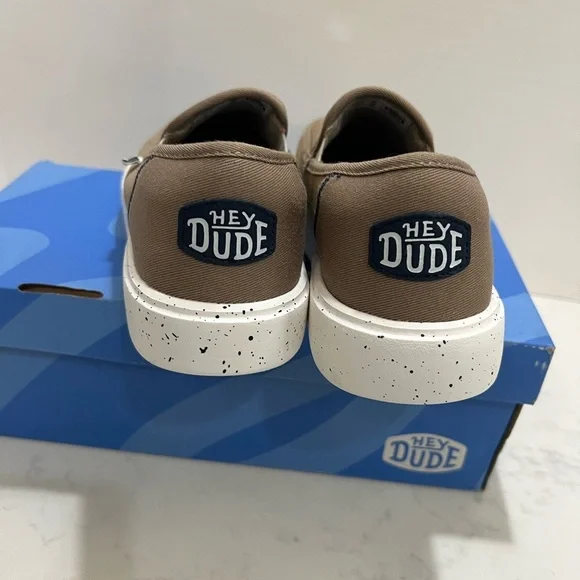 Hey Dude Brown and White Casual Slip-On Loafers - Picture 2 of 15